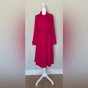 TRF_Outerwear by ZARA Women’s XS Lightweight Trench Coat Belt Pink NEW